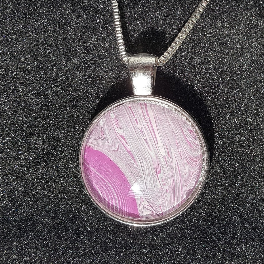 Hand Painted 1" Necklace Pendant